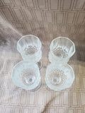 Set of 4 Cristal d'Arques Longchamp Goblets