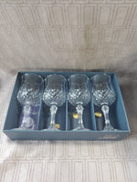 Set of 4 Cristal d'Arques Longchamp Goblets