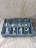 Set of 4 Cristal d'Arques Longchamp Goblets