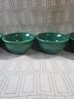 Set of 6 Longaberger Pottery Woven Custard Dessert Bowls