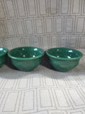 Set of 6 Longaberger Pottery Woven Custard Dessert Bowls