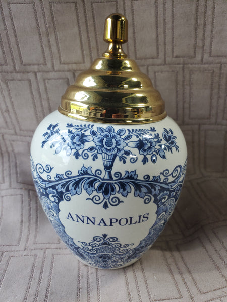 Original Delft Royal Goedewaagen "Annapolis" Tobacco Jar