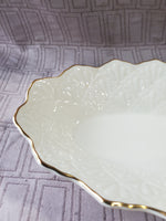 Lenox Oval Scalloped Edge Candy Bowl