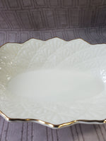 Lenox Oval Scalloped Edge Candy Bowl