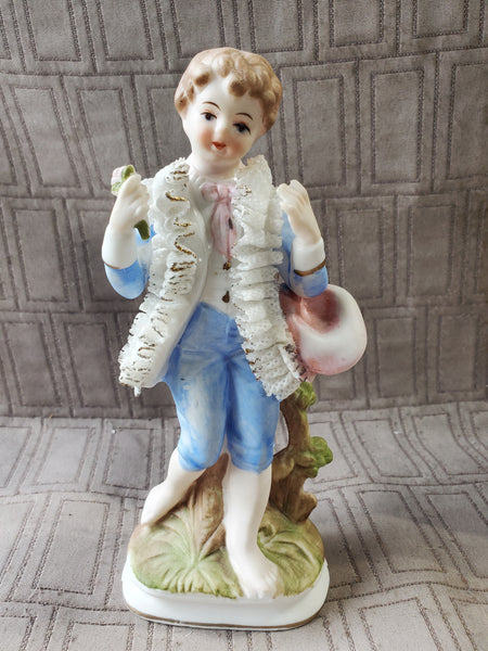 Vintage Enesco Victorian Boy Figurine