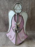 Stained Glass Choir Angel Candle Holder