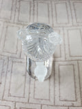 Vintage Precious Moments Crystal Girl with Duck Paperweight