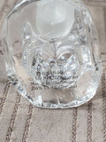 Vintage Precious Moments Crystal Girl with Duck Paperweight