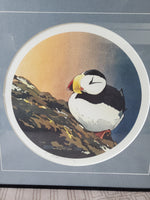 Signed Byron Birdsall 1984 "Wee Puffin" Print