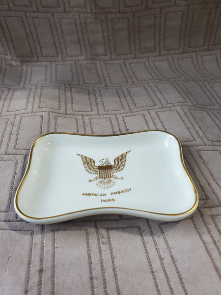 Limoges France Porcelain American Embassy Trinket Dish