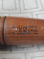 Vintage Wooden Cajun Duck Call Lake Charles, Louisiana