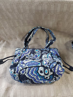 Vera Bradley "Deep Night Paisley" Small Glenna Satchel Purse