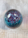 Multi-Colored Glass Egg Paperweight