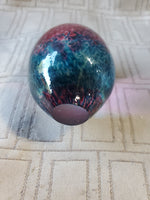 Multi-Colored Glass Egg Paperweight