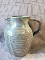 Signed Glazed Pottery Pitcher