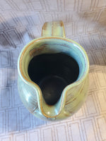 Signed Glazed Pottery Pitcher