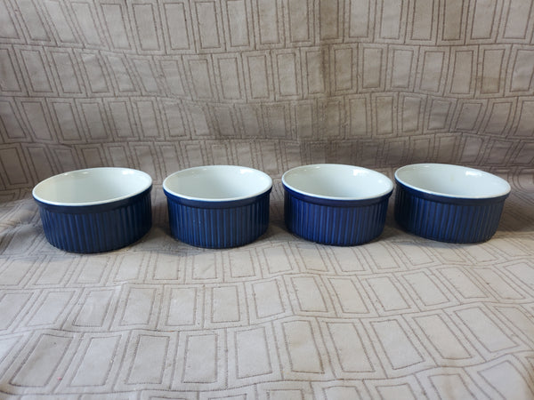 Set of 4 Dansk Blue Ramekins