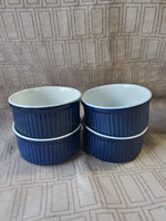 Set of 4 Dansk Blue Ramekins