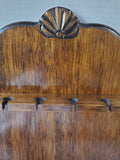 Vintage Dark Wood Spoon Rack