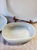 Vintage MCM 4 Piece Russel Wright Grey Pottery Dish Set