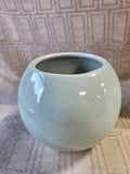 Light Blue Ceramic Round Vase