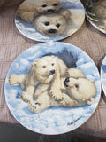 Set of 6 Decorative Signed Animal Plates