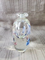 Vintage Signed Roger Gandelman Hand Blown Glass Perfume Bottle, No Stopper