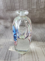 Vintage Signed Roger Gandelman Hand Blown Glass Perfume Bottle, No Stopper