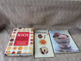 (B) 3 Piece Assorted Dessert Cookbook Lot