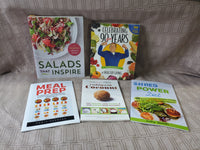 (H) 5 Piece Assorted Health Conscious Cookbook Lot