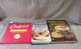 (J) 3 Piece Assorted Cookbook Lot