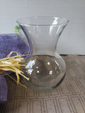 Clear Glass Vase with Floral Arrangement