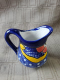 Vintage Ceramic Hand Painted Small Creamer Pitcher