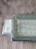 Vintage Julia Knight Mother of Pearl and Enamel Serving Tray