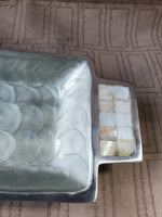 Vintage Julia Knight Mother of Pearl and Enamel Serving Tray