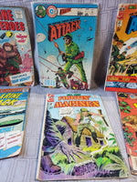 Vintage Lot of 6 Charlton Comics War Comic Books