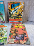 Vintage Lot of 6 Charlton Comics War Comic Books