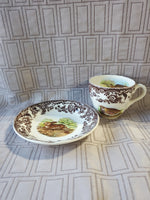 Spode England "Woodland" Teacup and Saucer Set