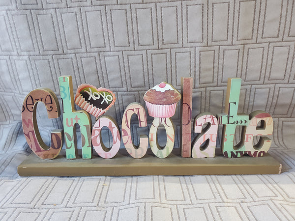 Wooden Chocolate Sign