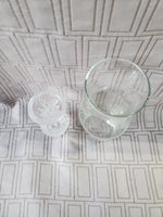 Pair of Clear Glass Bud Vases