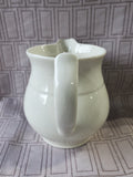 Cream Colored Ceramic Milk Pitcher