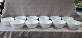 Set of 11 Roscher Kelsey Fine Bone White Soup Bowls