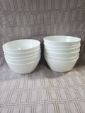 Set of 11 Roscher Kelsey Fine Bone White Soup Bowls