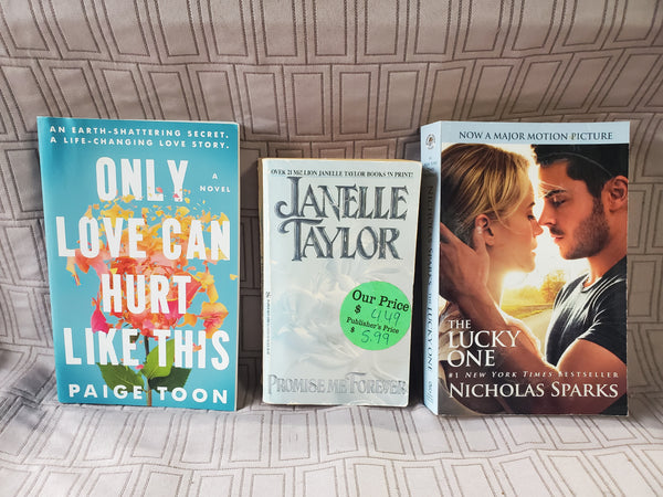 (E) 3 Piece Lot of Adult Romance Novels