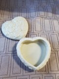 Lenox Embossed Roses Heart Shaped Trinket Box