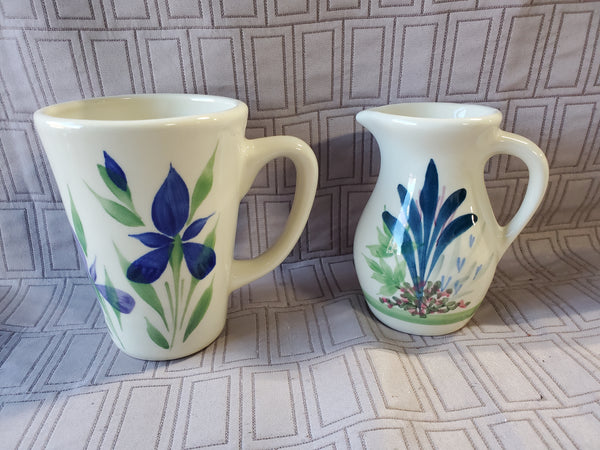 Emerson Creek Pottery Mug and Cream Pitcher Set