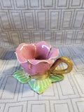 Ceramic Flower Candle Holder with Yankee Candle Sampler Candle