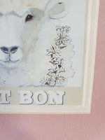 C'est Bon Sheep Print