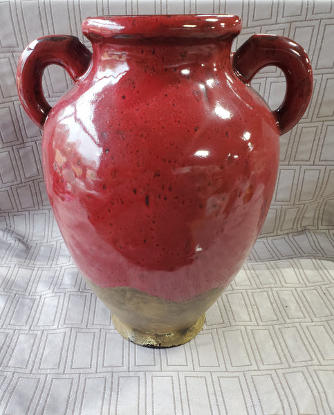 Southern Living at Home Red Double Handled Vase