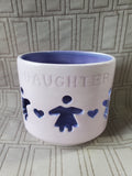 Ceramic "Daughter" Tealight Candle Holder